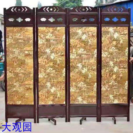 屏风隔断办公室酒楼茶楼酒店仿古木质中式可折叠移动客厅屏风玄关