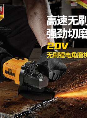 严选德国阿斯兰20V锂电角磨机手持无刷强劲切磨ASL-1020套餐