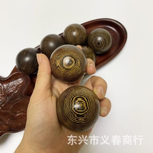 木质手部按特色鸡翅按红木实木手球木圆球健身球工艺
