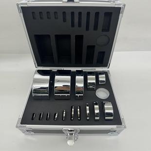 水玲砝码 5kg2kg1kg M1等级计量检测不锈钢标准增砣开口套装 100mg