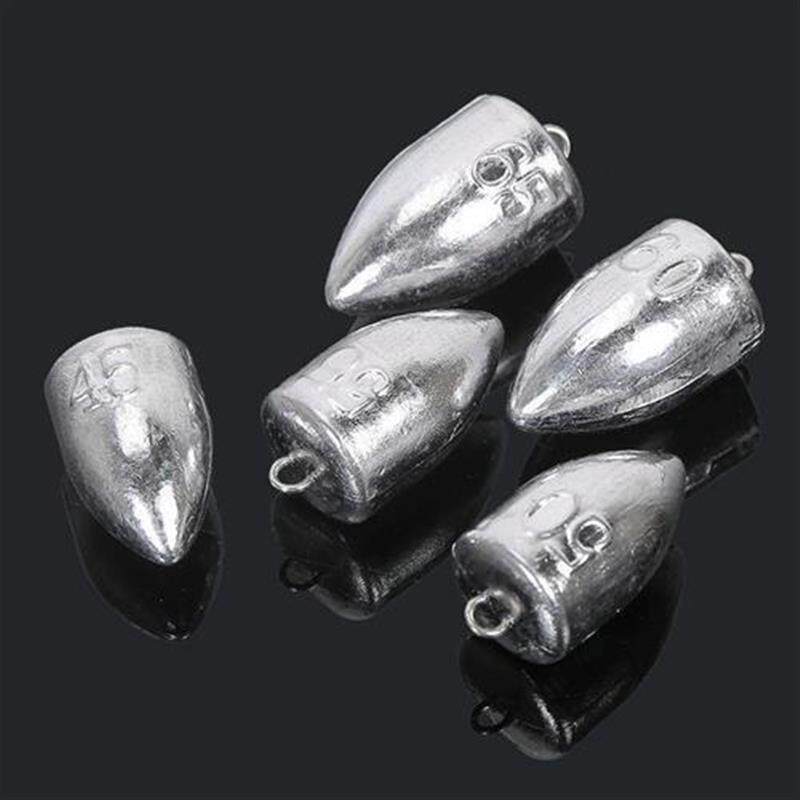 硬铅精品甲鱼枪专用铅坠防挂底带环远投水滴型渔具铅砣配件沉水器