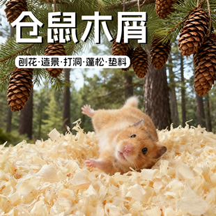 仓鼠木屑刨花金丝熊用的垫料除臭无尘木屑小仓鼠冬季保暖用品大全