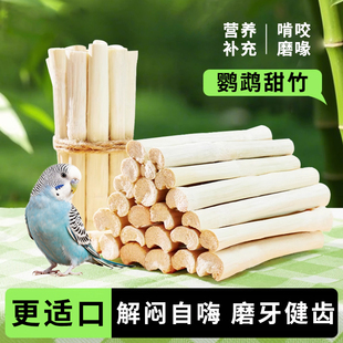 鹦鹉磨牙棒玩具解闷自嗨专用啃咬玩具玄凤小鸟甜竹苹果枝用品大全