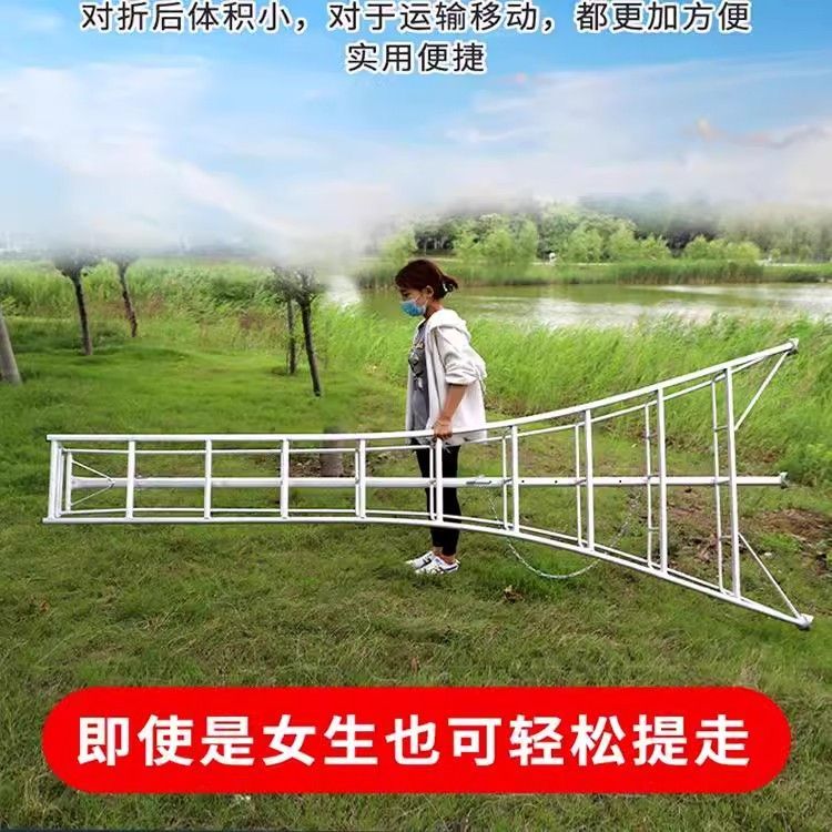 铝合金果园专用三角梯轻便折叠园林三脚梯家用绿化采摘修剪神器