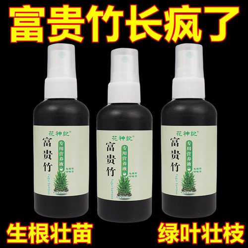 【拯救黄叶】专治叶子发黄烂根一喷绿水培植物液体肥富贵竹营养液