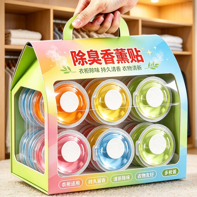 卫生间垃圾桶除臭除味香薰贴