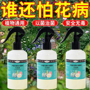 黑斑病白粉病专用花病康花卉通用杀菌剂营养液多肉蔷薇植物白斑