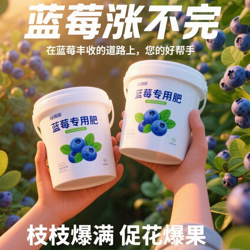 蓝莓专用肥料硫酸钾复合肥蓝莓树有机肥专用土酸性缓释肥改善黄叶