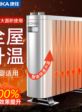 2024新款油汀取暖器石墨烯暖风机家用节能省电电暖风小型卧室浴室