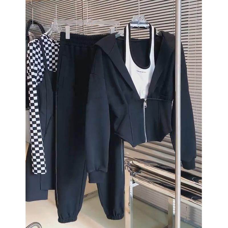 小洋装运动休闲套装2023新款女装时尚洋气别致百搭卫衣卫裤三件套,模玩/动漫/周边/娃圈三坑/桌游,盔甲/铠甲/甲胄,淘宝优惠券,粉丝福利购,淘宝优惠卷