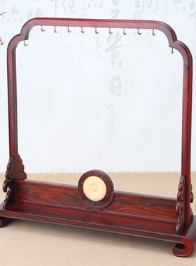 红木工艺品笔架毛笔挂红酸枝高档架挂件M展示架文房用品送礼品