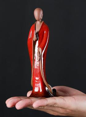 新中式禅意陶瓷创意无相佛摆件家居博古架装饰玄关酒柜工艺品摆设