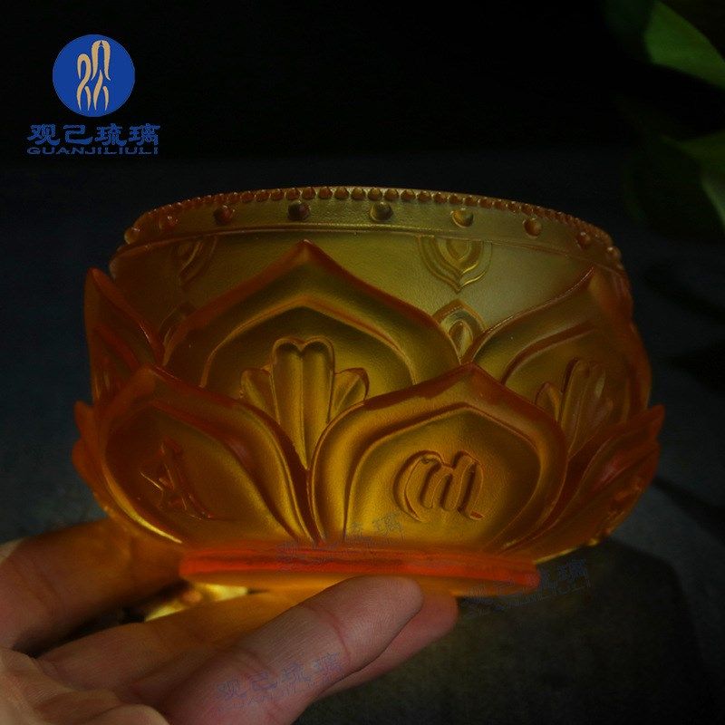 古法琉璃莲花钵琉璃烛台琉璃香炉琉璃净水杯N佛具摆件供佛多用摆,特色手工艺,其他特色工艺品,淘宝优惠券,粉丝福利购,淘宝优惠卷