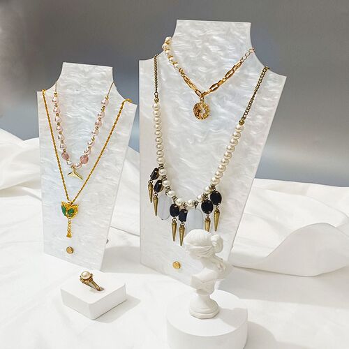 亚克力珠宝项链耳环展示架放项手链饰品陈列收纳摆摊挂架拍摄道具