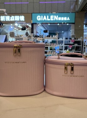 新款圆筒化妆包大容量固体防水紫色爆款彩妆护肤品收纳居家外带包