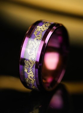 九紫离火戒指好运食指环招财国潮复古护身情侣小众道家项链吊坠