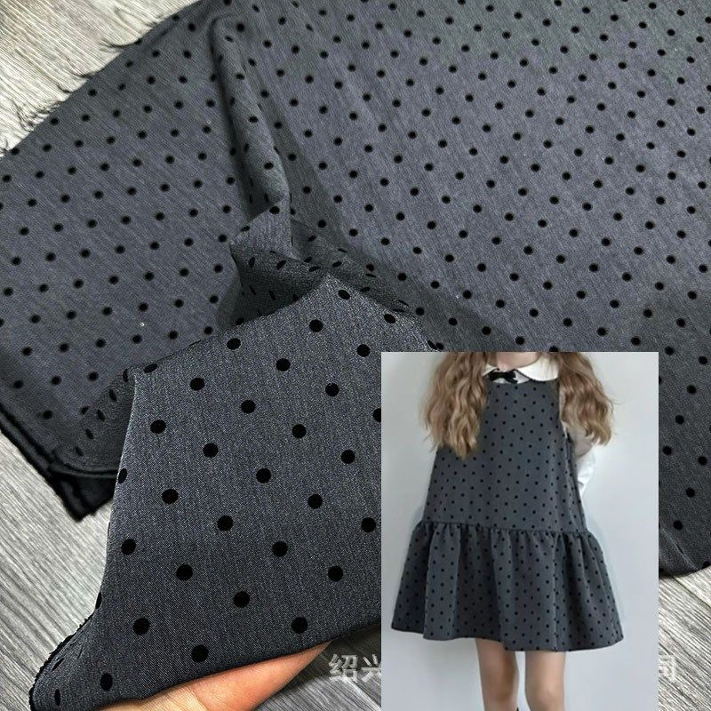 波点四面弹裙子西装面料手作家居半身裙植绒圆点套装发饰面料布料,纺织面料/辅料/配套,面料/布类,淘宝优惠券,粉丝福利购,淘宝优惠卷