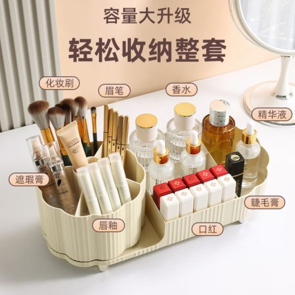 笔筒笔收纳盒大容量置物架光美甲甲油胶粉工具疗多功能旋转尘刷新