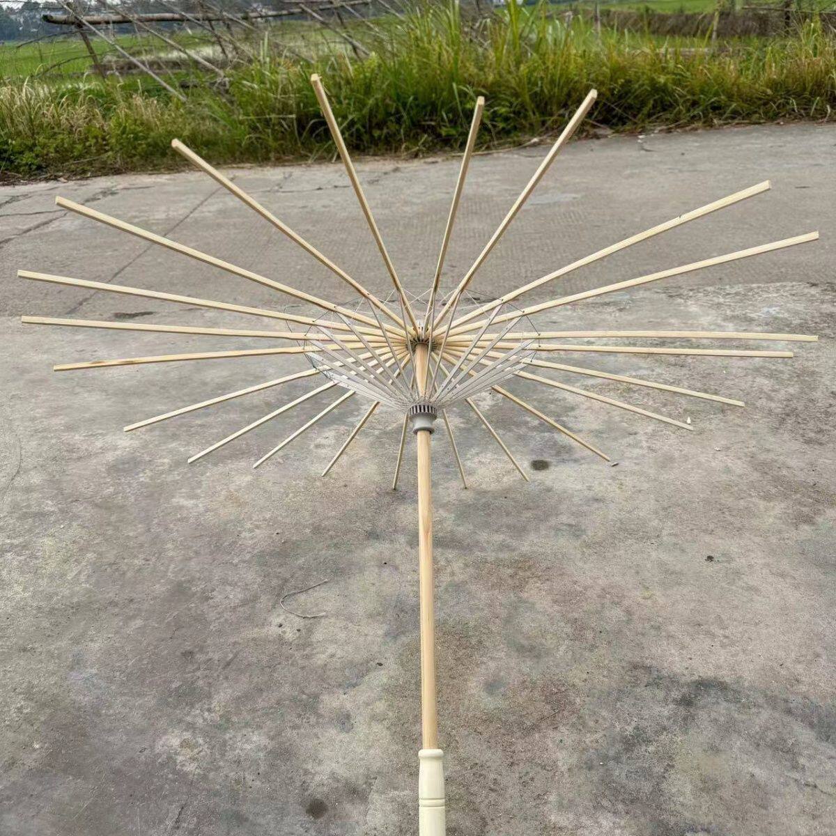 Diy中国风COS工艺伞手工伞架油纸伞架用可做纸伞布伞花伞配件伞