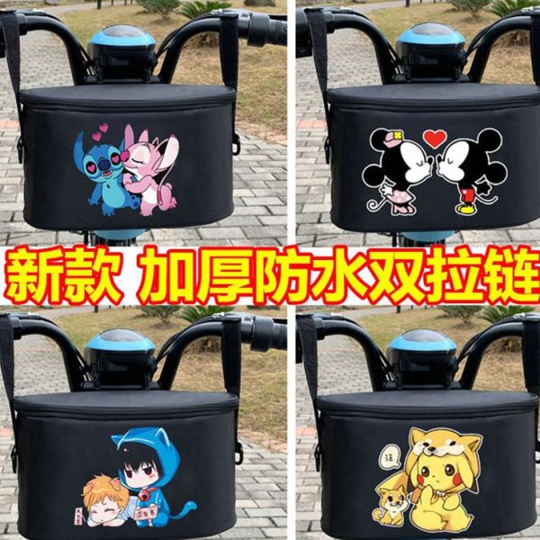 雨衣踏板摩托车挂包单车防水兜储物电动车手机充电器布电瓶收纳袋