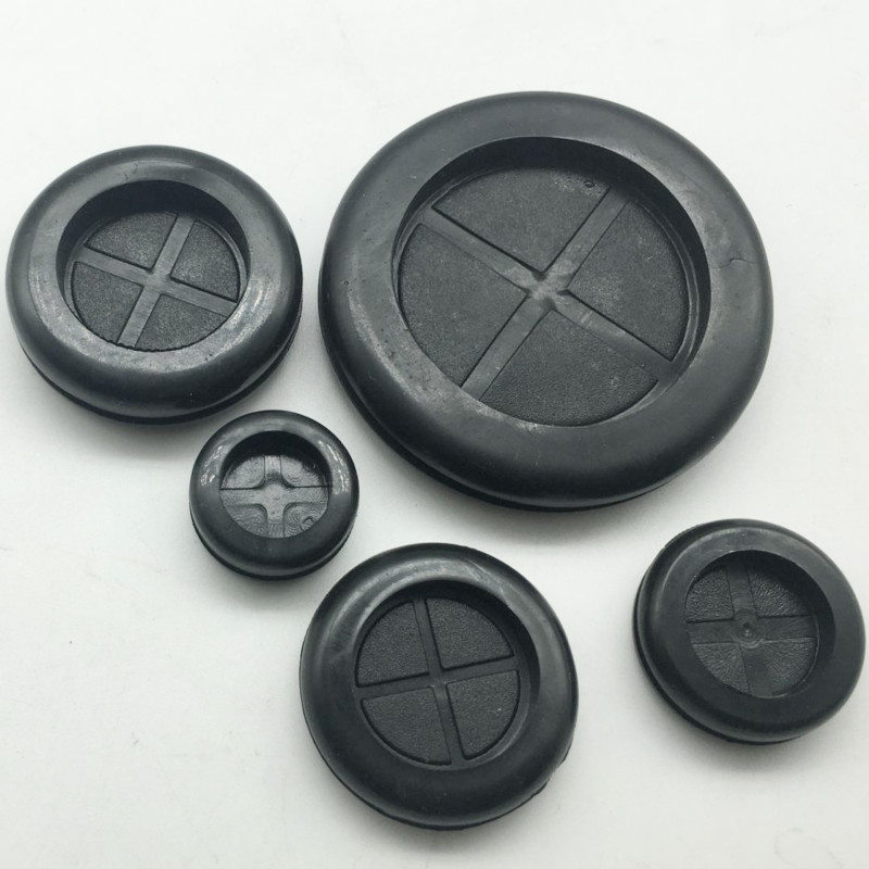 环保双面护线圈圆形出线环防尘过线圈密封圈孔盖机箱橡胶圈橡皮圈