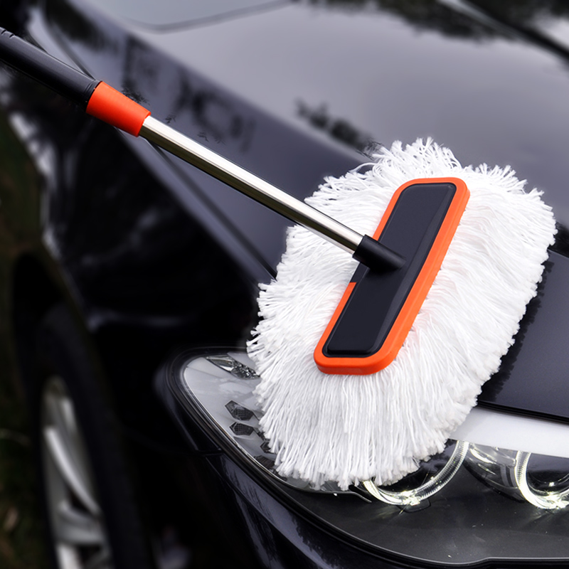爱攒油专用洗车拖把不伤车汽车用洗车工具刷车拖把软毛擦车专用刷