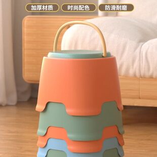 防滑加厚凳家用耐用塑料板圆凳胶凳脚踏宝宝小凳子儿童凳洗澡矮凳