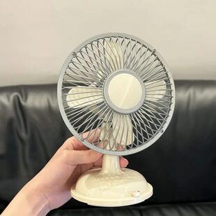 迷你学生宿舍办公室小型家用 静音摇头风扇超强床头散热桌面台式