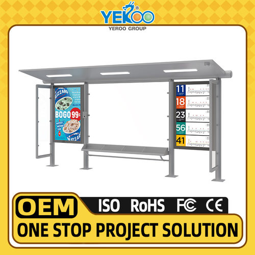 High Quality Galvanized Steel  Bus Stop Shelter for Sale