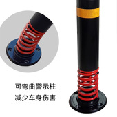 交通设施钢管警示柱弹簧柱 道路路桩警示防撞柱 弹性隔离柱