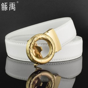 时尚 腰 皮带男士 潮流青年休闲百搭腰B带男真皮自动扣年轻人牛皮裤