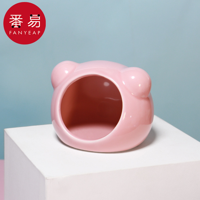 仓鼠窝AB1S242-陶瓷窝金丝熊刺猬散热小窝子小房子小屋夏天可爱