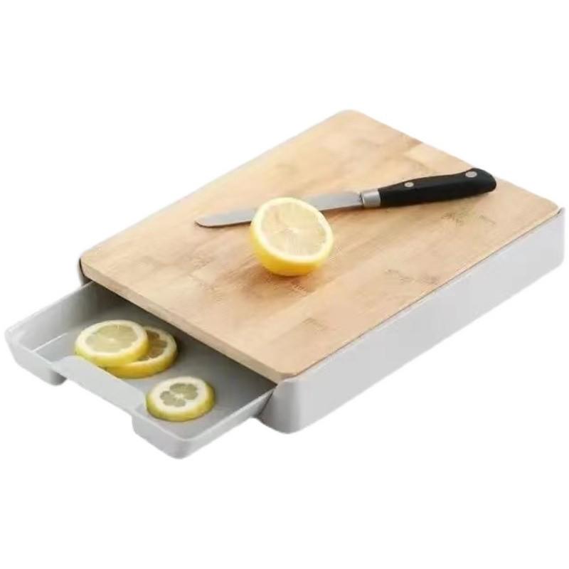 热销f2cz竹制菜板砧板抽屉式挂家用厨房多功能水果蔬菜厨房用品菜