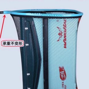 渔具挂钩一体抄网头放速干抄网圈口涂抄网头铝合金胶加固大物大鱼