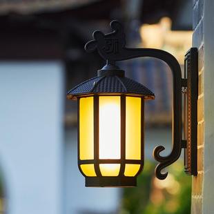 新中式户外防水壁灯室外别墅入户大门庭院过道复古外墙围墙接电