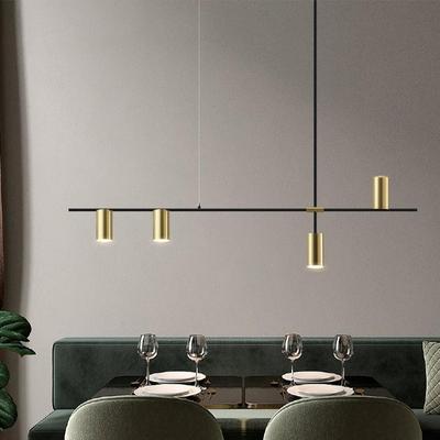 极简设计师餐厅吊灯轻奢北欧长条餐桌灯三头饭厅灯吧台灯现代简约