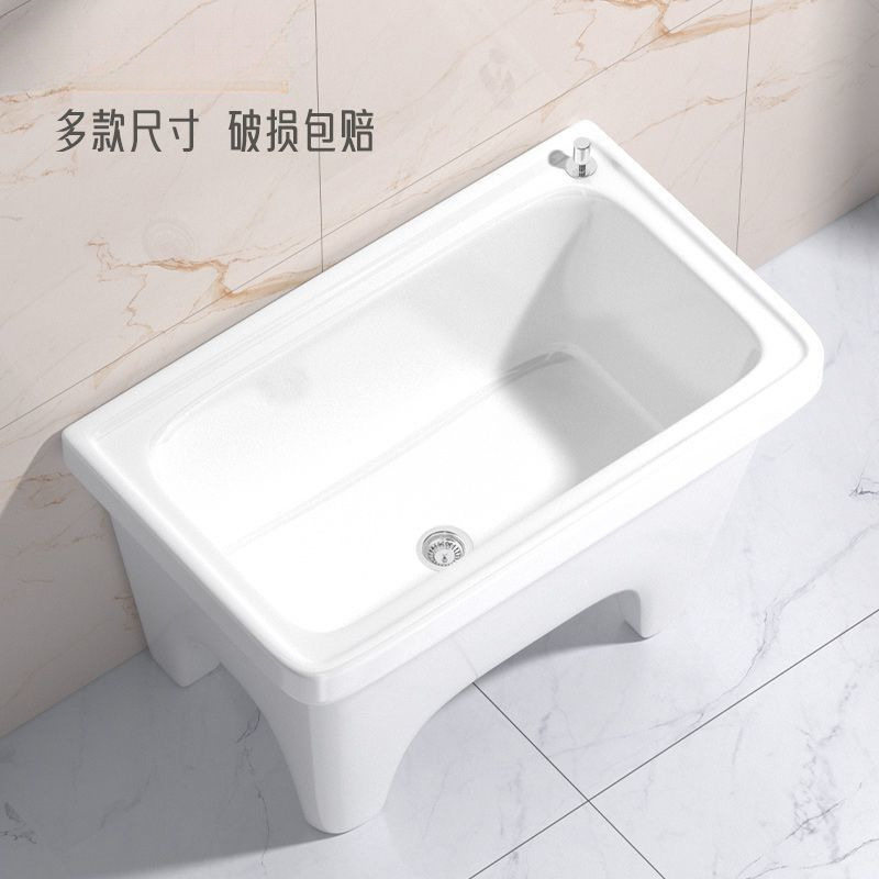阳台庭院户外拖把池家用一体式陶瓷墩布池卫生间大小洗拖把厂家