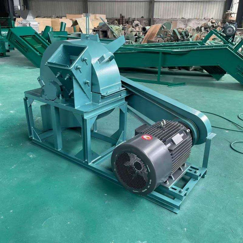 600型木材树枝粉碎机干湿两用木头破碎机大马力果园树枝粉碎机