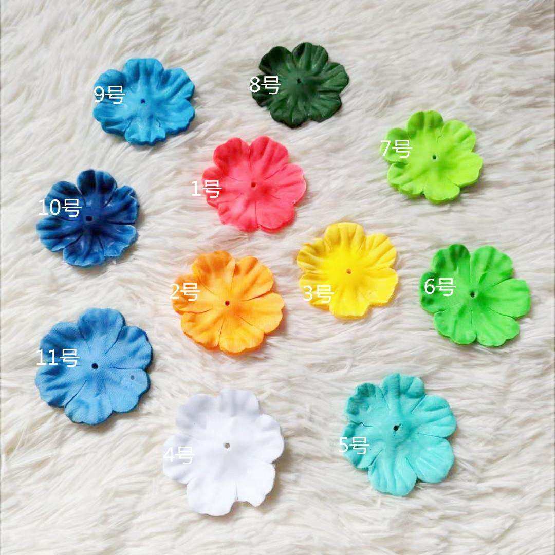 5.5厘米六角小花瓣外贸花串花环花朵假花材料多色可选