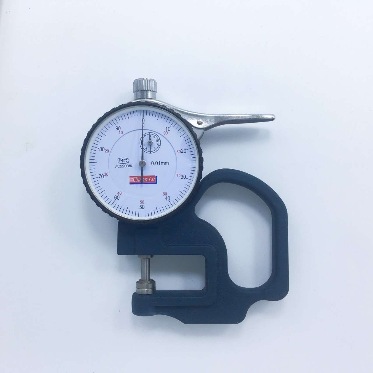 川陆指针平头测厚规0-10×2/精度0·01mm 可打标 质量可靠 有现货