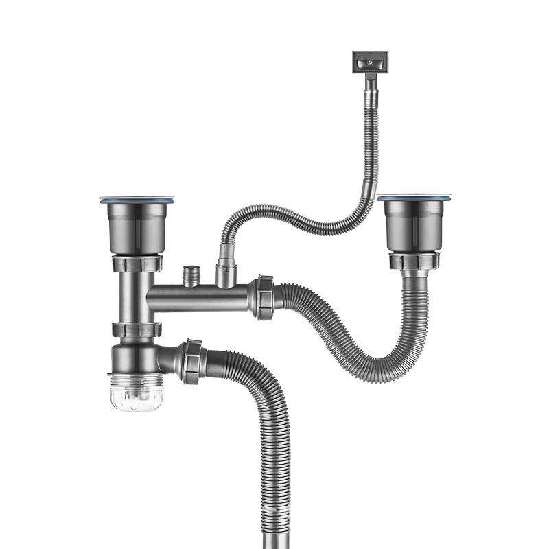 下水器厨房防臭防虫易安装清洁单双槽洗菜水盆下水管配件