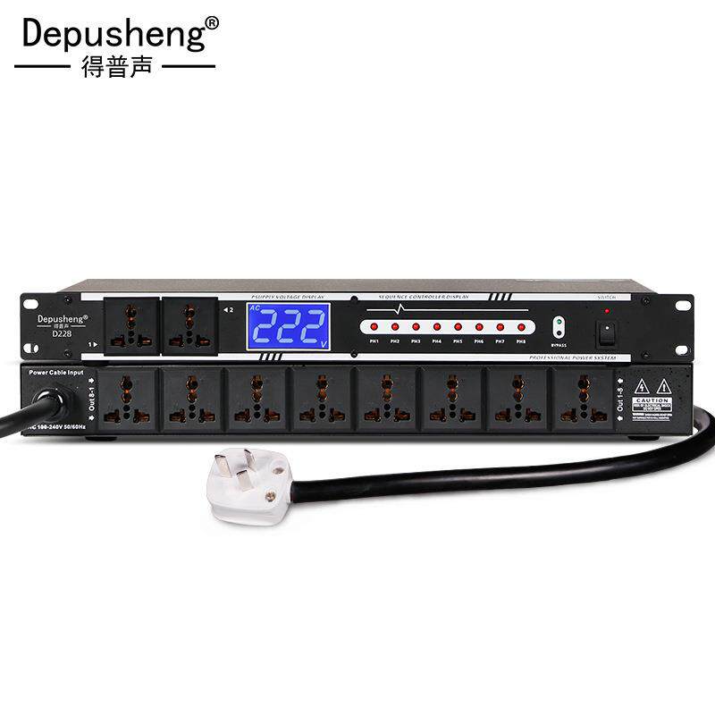 得普声D22810路时序器数字显示屏舞台音响会议控制器