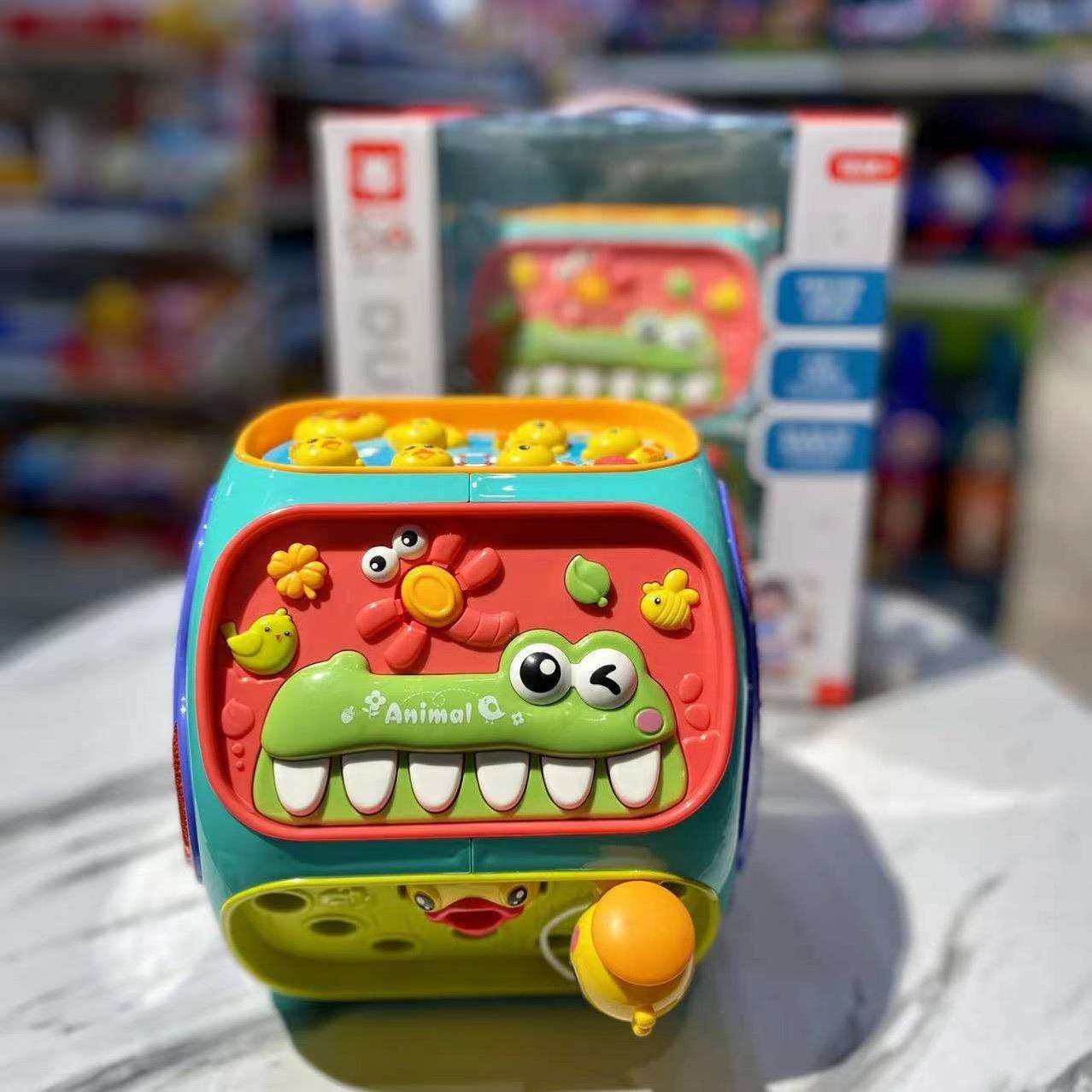 婴儿多功能早教机声光八面鼓一岁儿童音乐智立方六面体手拍鼓玩具