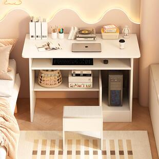 化妆桌简易出租屋小桌子简约家用梳妆台卧室少女书桌一体写字桌子