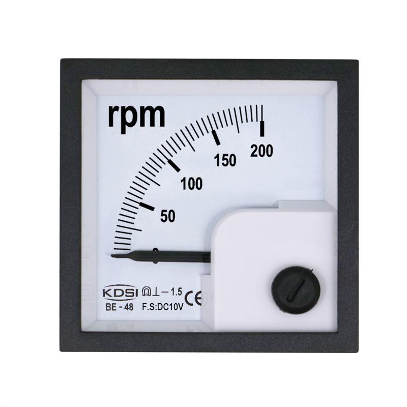 KDSI配电柜表头指针式直流电压转速表BE-48DC10V200rpm