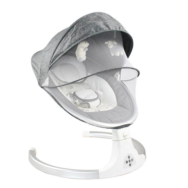 婴儿电动摇摇椅新生儿童bb睡篮自动摇椅摇可折叠式宝宝哄睡智能床