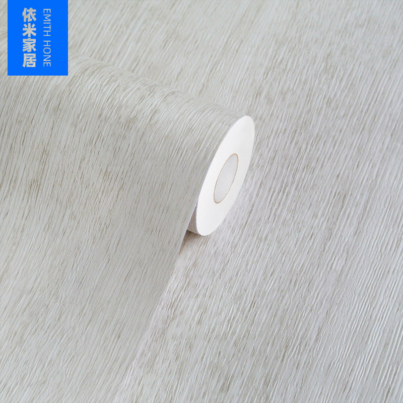 韩版PVC木纹贴纸自粘墙纸壁纸展柜家具翻新加厚带导气槽贴膜30米