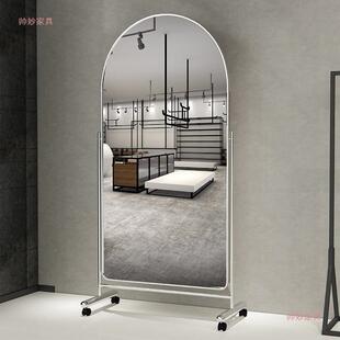 全身穿衣镜家用落地镜可移动网红镜子显高显瘦服装店全身试衣镜