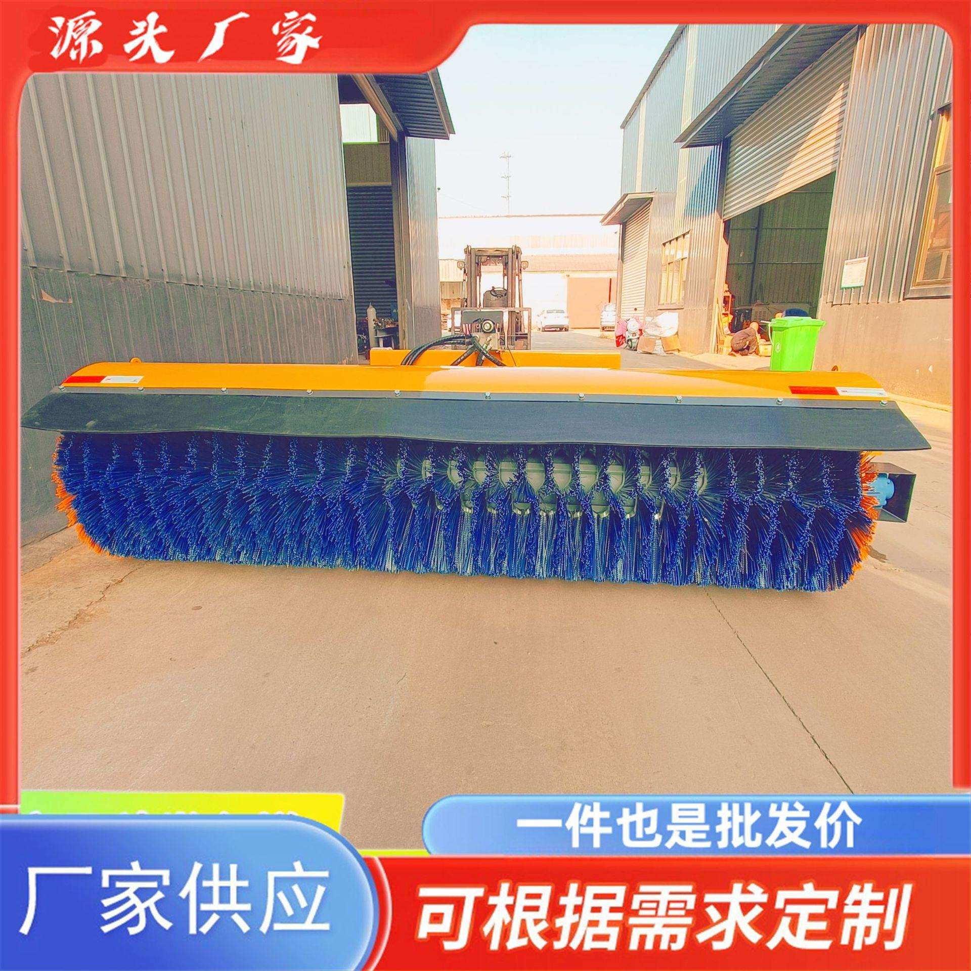 车载除雪滚刷市政高速道路铲雪皮卡装载机大型环卫车载清雪扫雪机