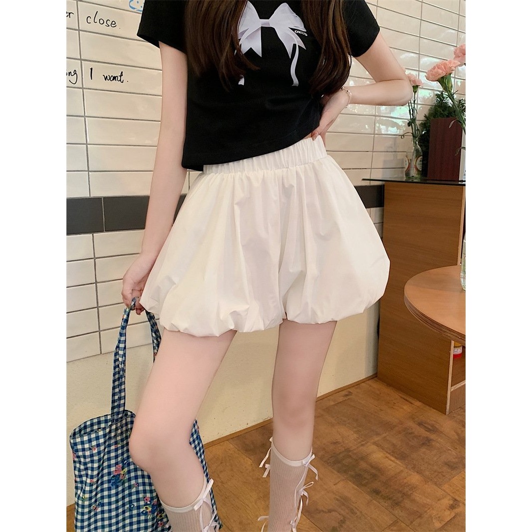 芬娜富灯笼花苞短裤女ins夏季薄款日系甜美a字阔腿裤宽松休闲裤子,孕妇装/孕产妇用品/营养,孕妇休闲裤,淘宝优惠券,粉丝福利购,淘宝优惠卷